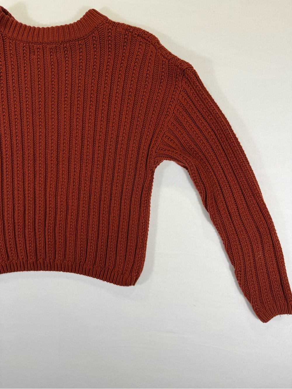 Universal Thread Rust Ribbed Crewneck Sweater - Picture 9 of 10